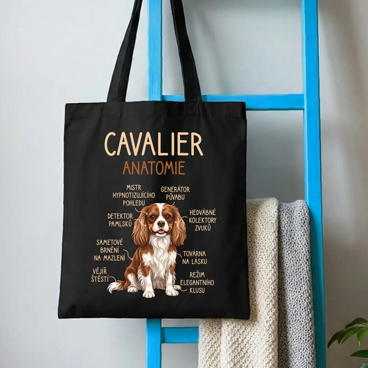 Cavalier - anatomie - taška s potiskem