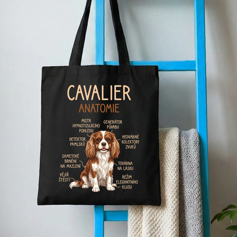 Cavalier – anatomie - taška s potiskem