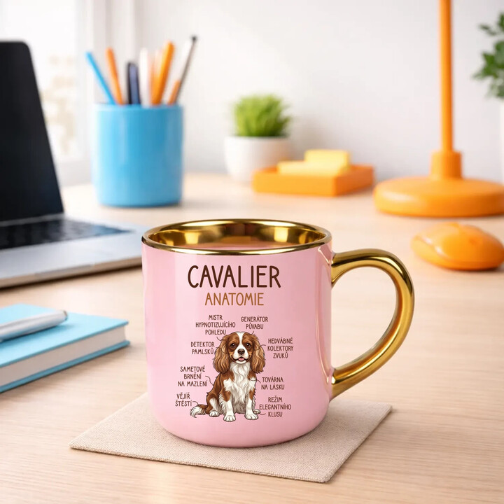 Cavalier - anatomie - Elegantní hrnek na dárek