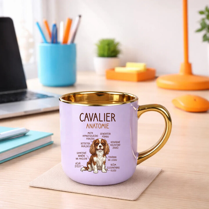 Cavalier - anatomie - Elegantní hrnek na dárek