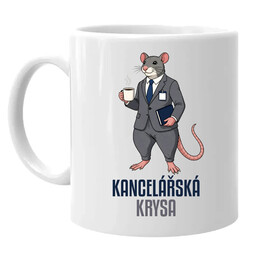 Kancelářská krysa - hrnek s potiskem