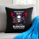 Nesnáším být sexy, ale jsem bubeník, takže to jinak nejde - černý polštář s potiskem