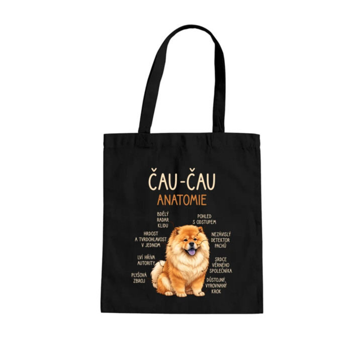 Čau-čau - anatomie - taška s potiskem