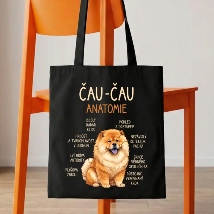 Čau-čau - anatomie - taška s potiskem