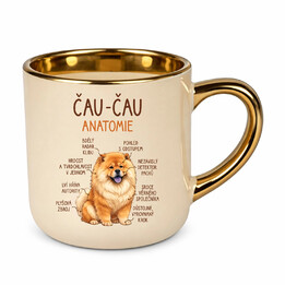 Čau-čau - anatomie - Elegantní hrnek na dárek