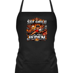 Šéf grilu je jen jeden - zástěra s potiskem