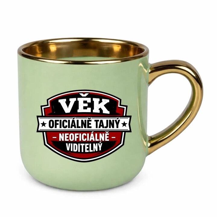 Věk - oficiálně: tajný, neoficiálně: viditelný - Elegantní hrnek na dárek