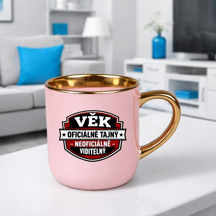 Věk - oficiálně: tajný, neoficiálně: viditelný - Elegantní hrnek na dárek