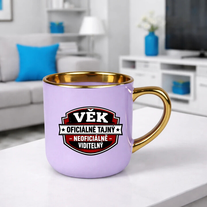 Věk - oficiálně: tajný, neoficiálně: viditelný - Elegantní hrnek na dárek