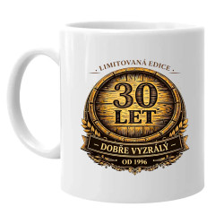 Limitovaná edice 30 let – dobře vyzrálý – od 1996 - hrnek s potiskem