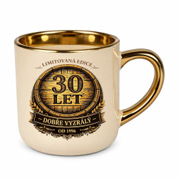 Limitovaná edice 30 let – dobře vyzrálý – od 1996 – Elegantní hrnek na dárek