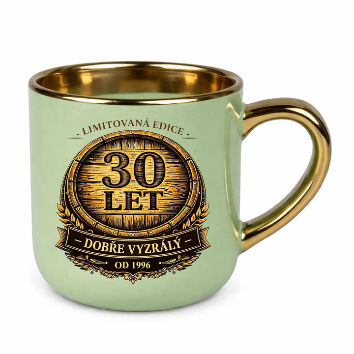 Limitovaná edice 30 let - dobře vyzrálý - od 1996 - Elegantní hrnek na dárek