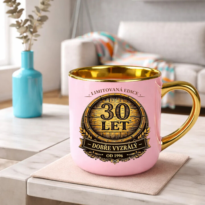 Limitovaná edice 30 let - dobře vyzrálý - od 1996 - Elegantní hrnek na dárek