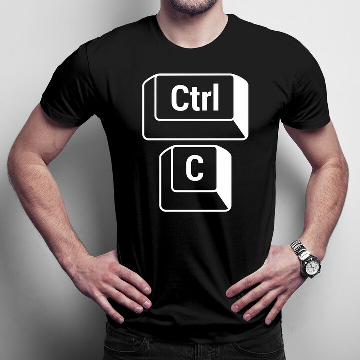 CTRL+C - otec - pánská trička  s potiskem