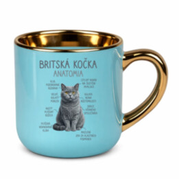 Britská kočka – anatomie – Elegantní hrnek na dárek
