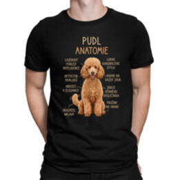 Pudl – anatomie - pánské tričko s potiskem
