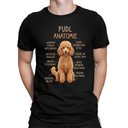 Pudl – anatomie - pánské tričko s potiskem