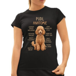 Pudl – anatomie  - dámské tričko s potiskem