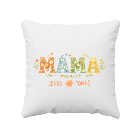máma - jména - polštář s potiskem