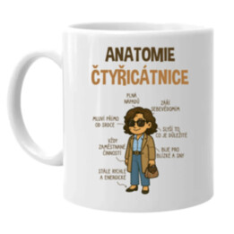 Anatomie – čtyřicátnice - hrnek s potiskem