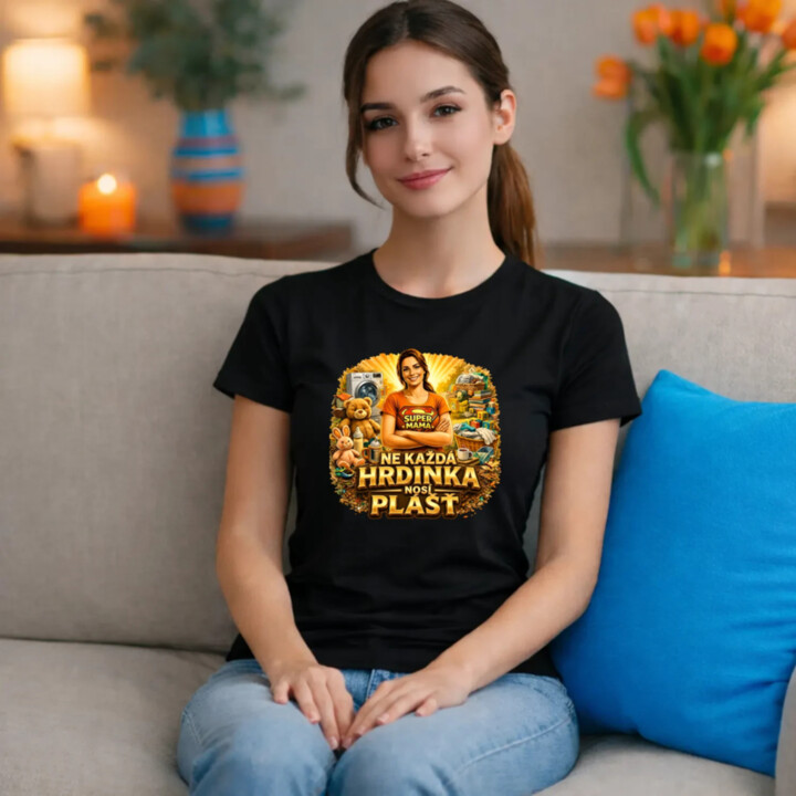 Ne každá hrdinka nosí plášť   - dámské tričko s potiskem