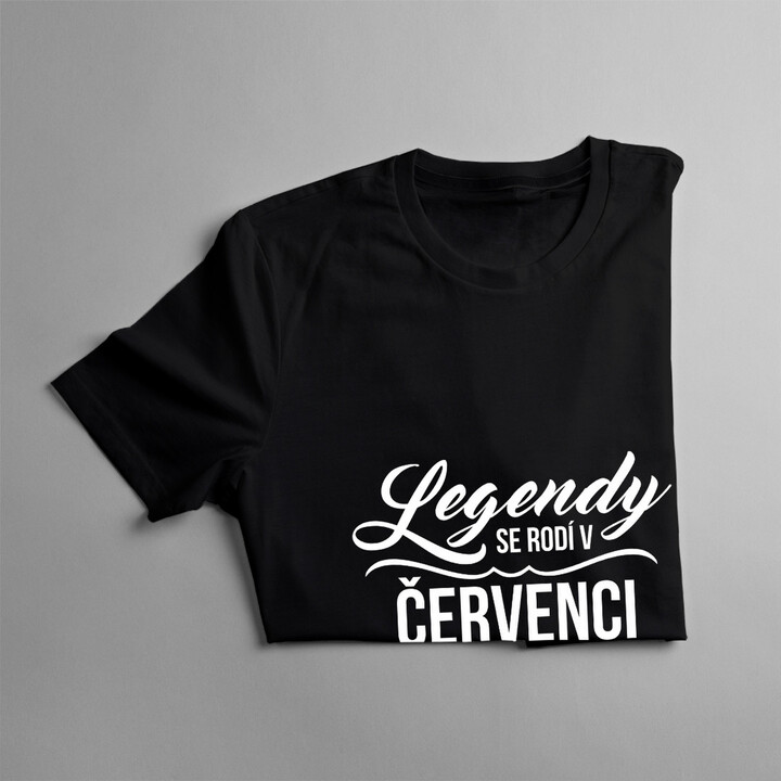 Legendy se rodí v červenci - pánské tričko s potiskem
