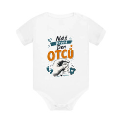 Náš první Den otců - dětské body s potiskem