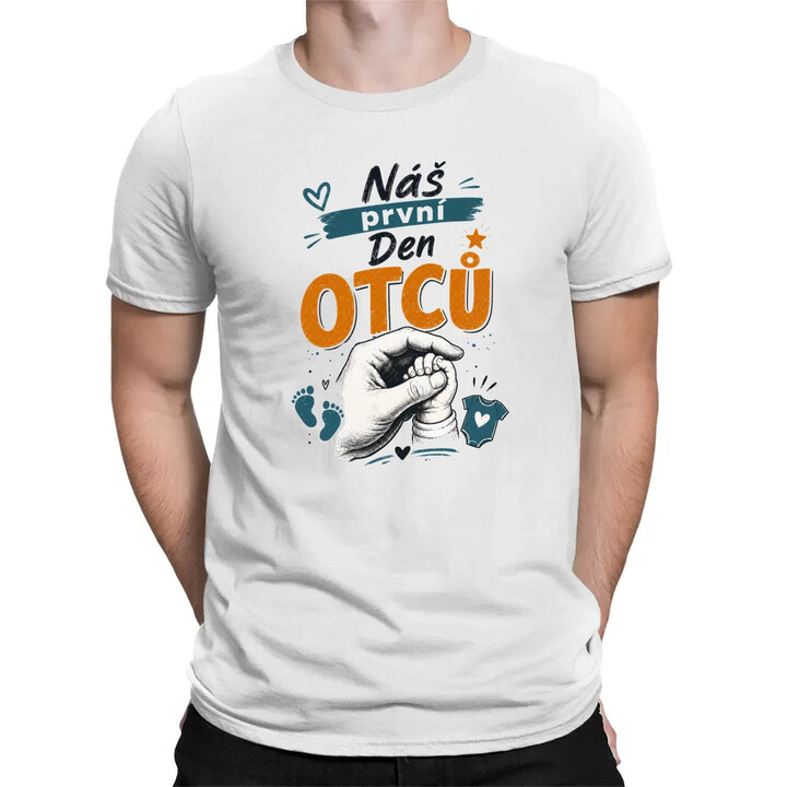 Náš první Den otců - pánské tričko s potiskem
