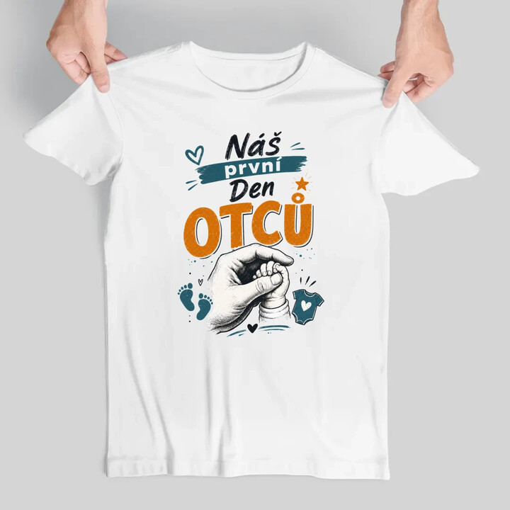 Náš první Den otců - pánské tričko s potiskem