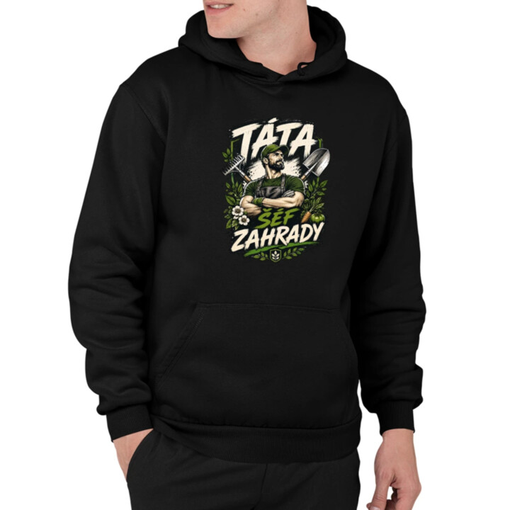 Táta šéf zahrady - pánská mikina s potiskem