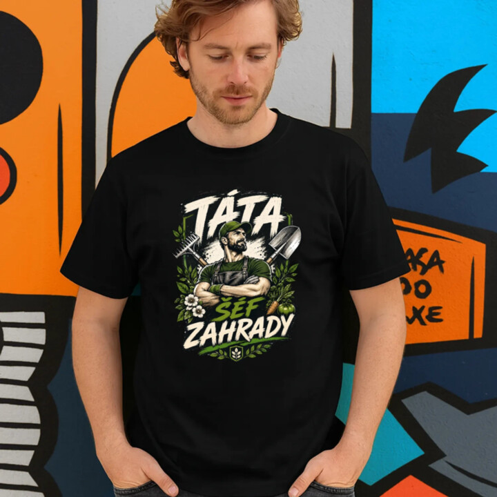 Táta šéf zahrady - pánské tričko s potiskem