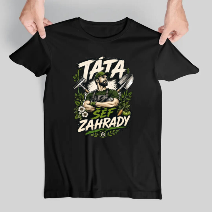 Táta šéf zahrady - pánské tričko s potiskem