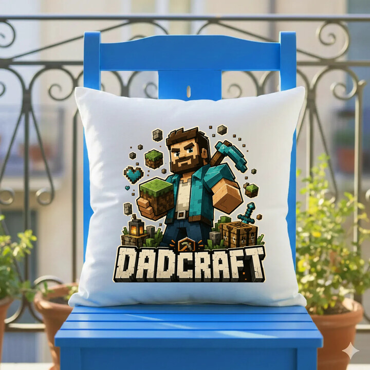 Dadcraft - polštář s potiskem