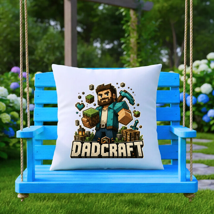 Dadcraft - polštář s potiskem
