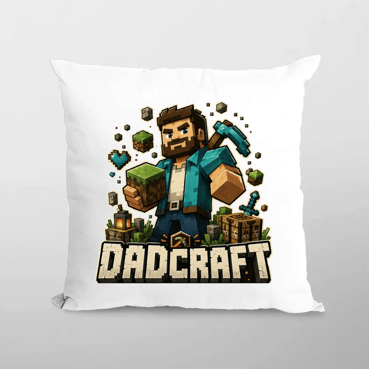 Dadcraft - polštář s potiskem