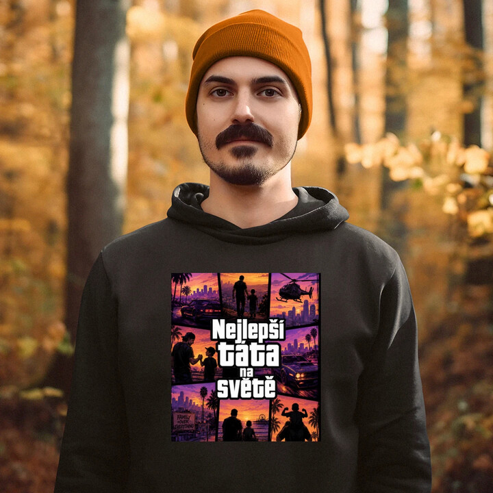 Nejlepší táta na světě  - pánská mikina s potiskem
