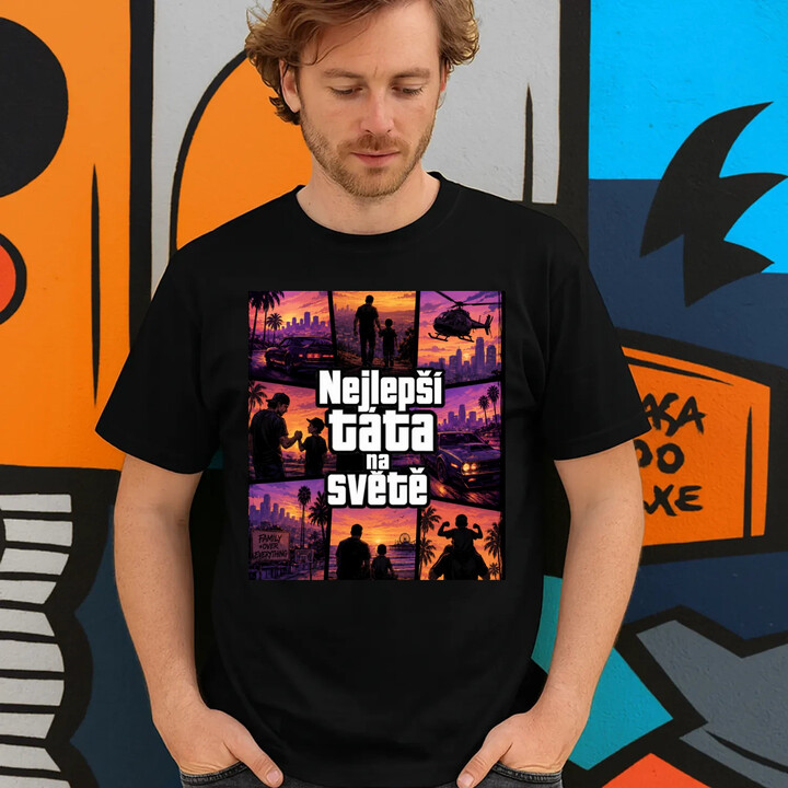 Nejlepší táta na světě  - pánské tričko s potiskem