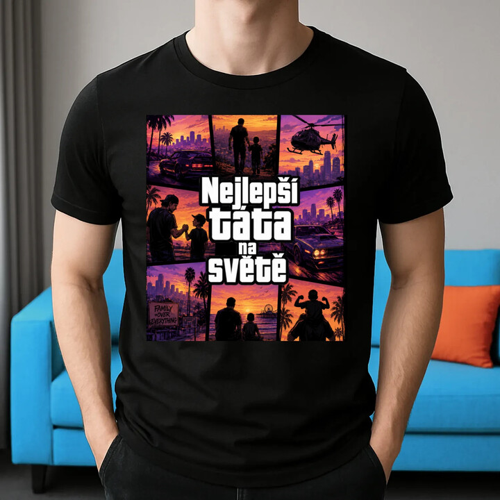 Nejlepší táta na světě  - pánské tričko s potiskem