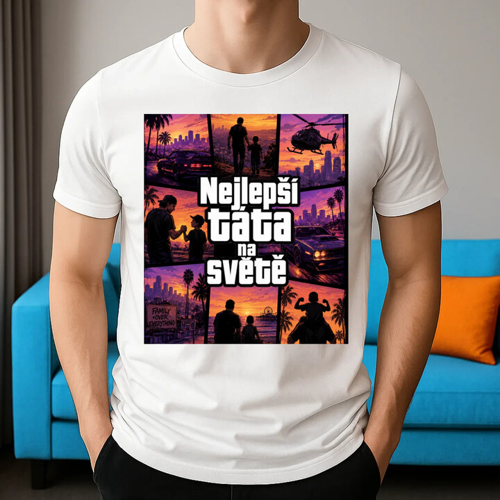 Nejlepší táta na světě  - pánské tričko s potiskem