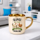 Slepice mi řeší většinu problémů – Elegantní hrnek na dárek