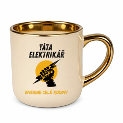 Táta elektrikář. Energie celé rodiny – Elegantní hrnek na dárek