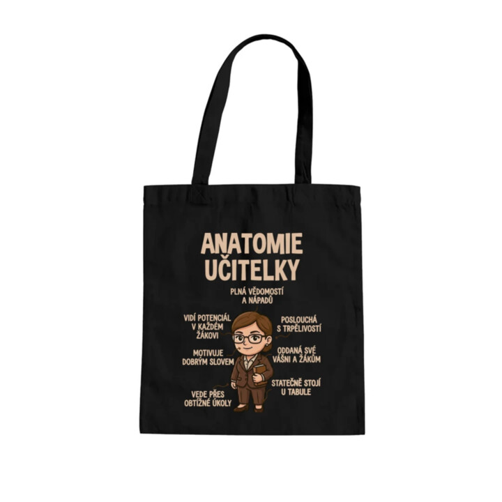Anatomie učitelky - taška s potiskem