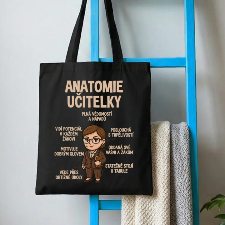 Anatomie učitelky - taška s potiskem