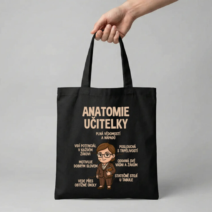 Anatomie učitelky - taška s potiskem