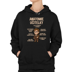 Anatomie učitelky - dámská mikina s potiskem