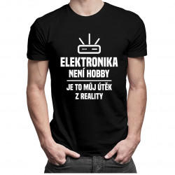 Elektronika není hobby - pánské tričko s potiskem