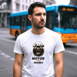 MOTOR MÍSTO BUDÍKU - pánské tričko s potiskem