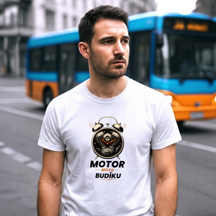 MOTOR MÍSTO BUDÍKU - pánské tričko s potiskem