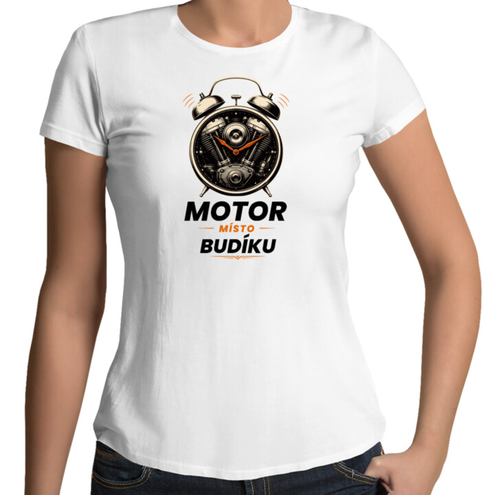 MOTOR MÍSTO BUDÍKU - dámské tričko s potiskem