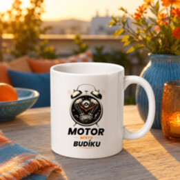 MOTOR MÍSTO BUDÍKU - hrnek s potiskem